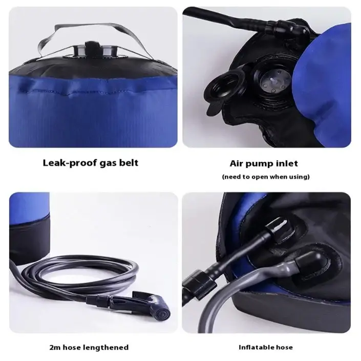 11L Portable Inflatable Camping Shower Bag - Shower Bag