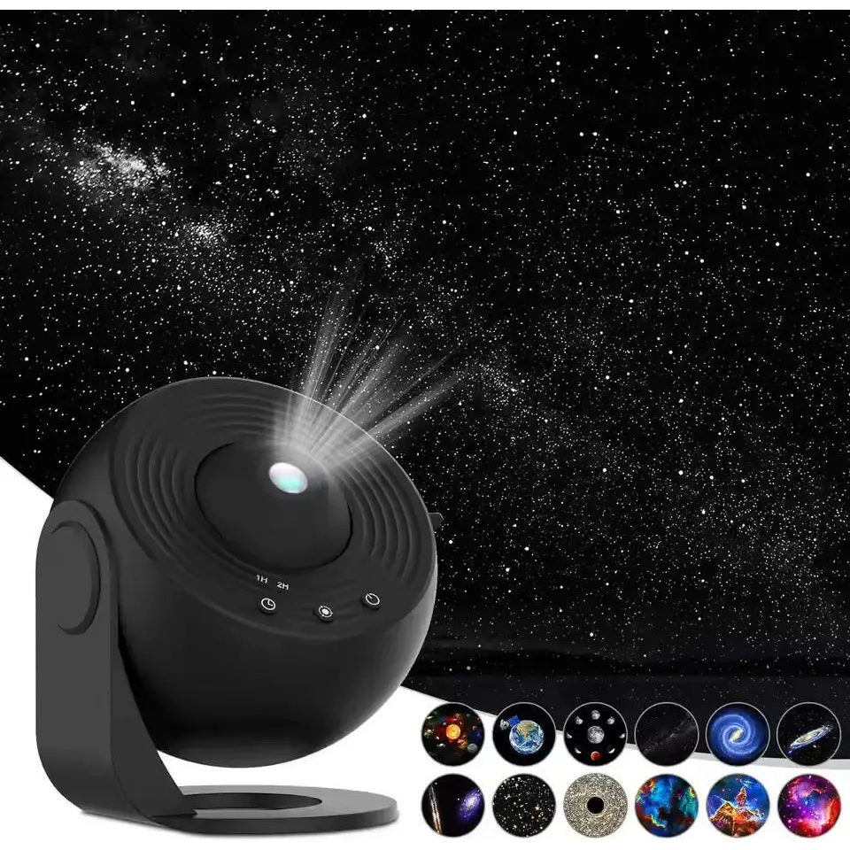 12-in-1 Starry Night Projector - Black