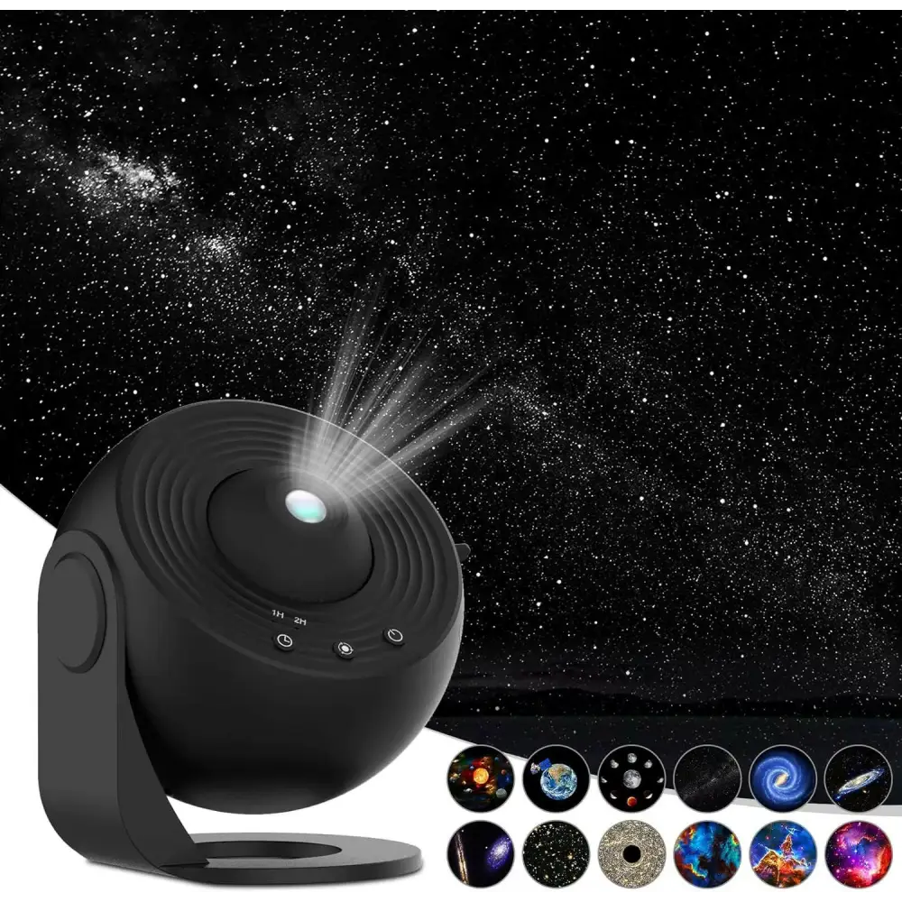 12-in-1 Starry Night Projector - Black