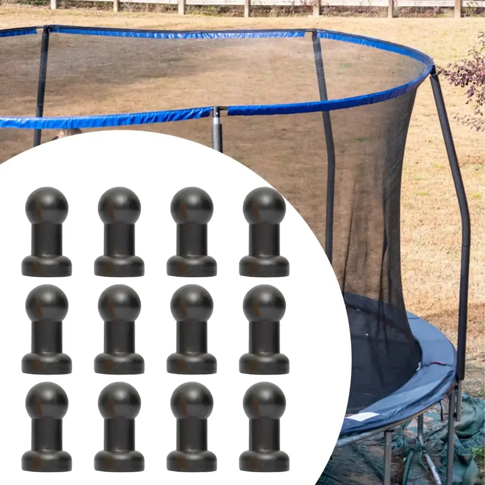 12 Pieces Trampoline Enclosure Pole Caps Protective Trampoline Pole End Caps Trampoline Pole Cap Cover Net Pole Top