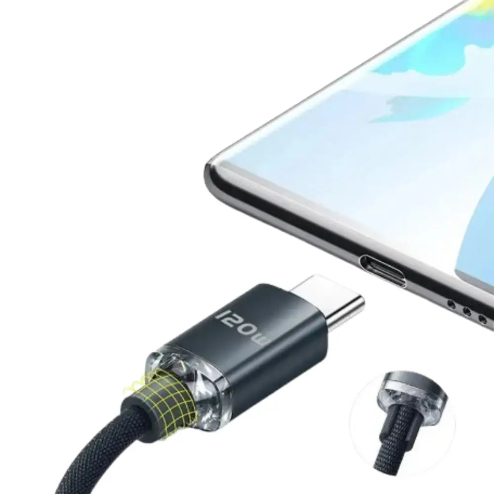 120W Super-Fast USB-C Charging Cable for Smartphones