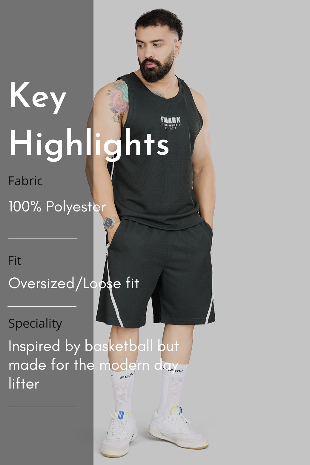 Drip Oversized Shorts Olive