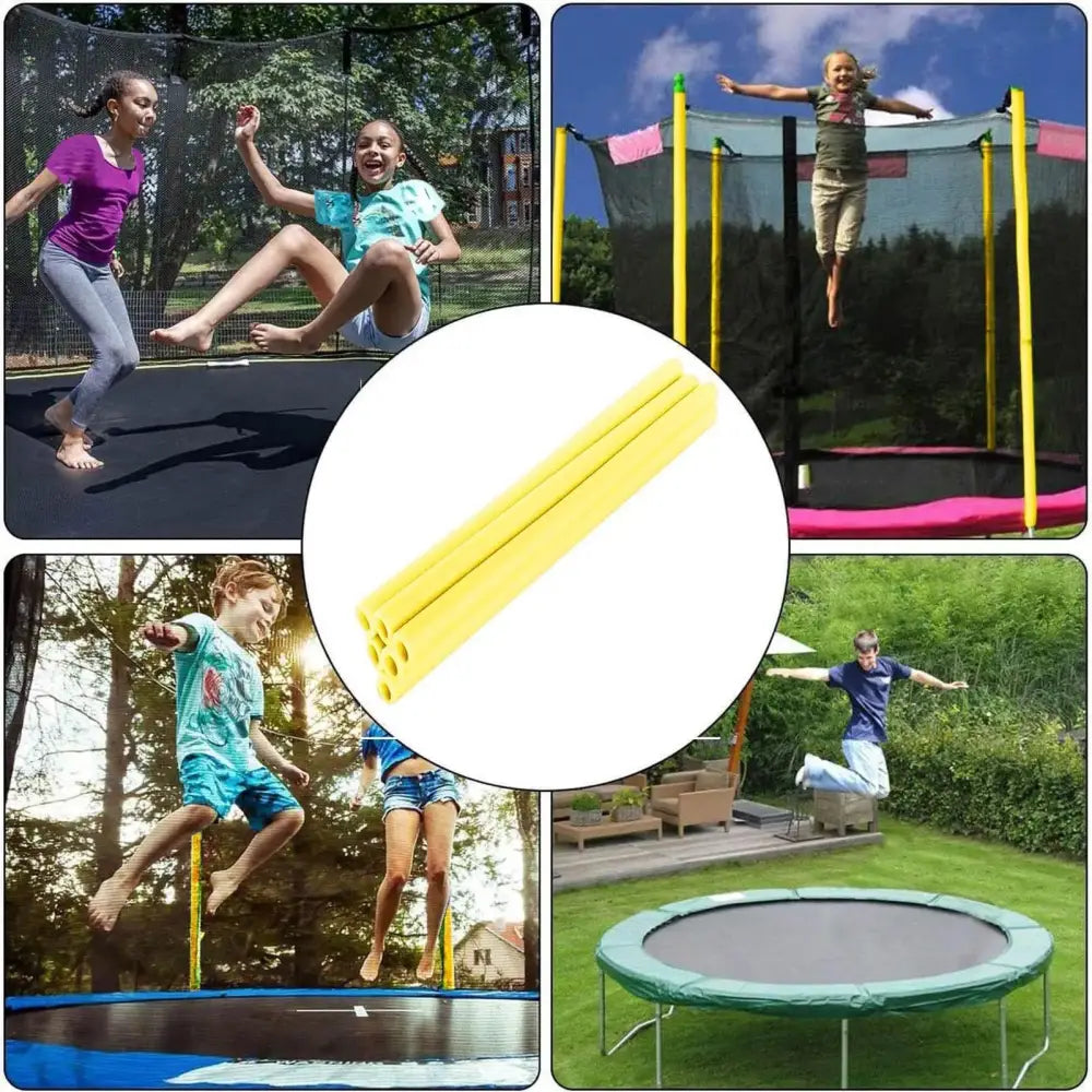 12pcs Trampoline Pole Protector Trampoline Pole Foam Sleeve Tubes Pad Replacement Sturdy Secure Fit for Safe Outdoor