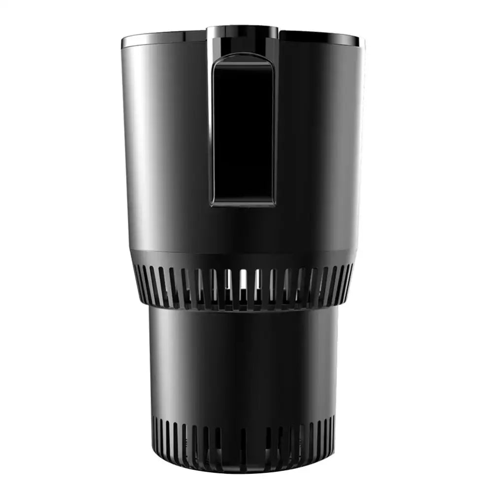 12V Dual Function Car Beverage Holder with Digital Display - Heating and Cooling Electric Cup for Fast Temperature