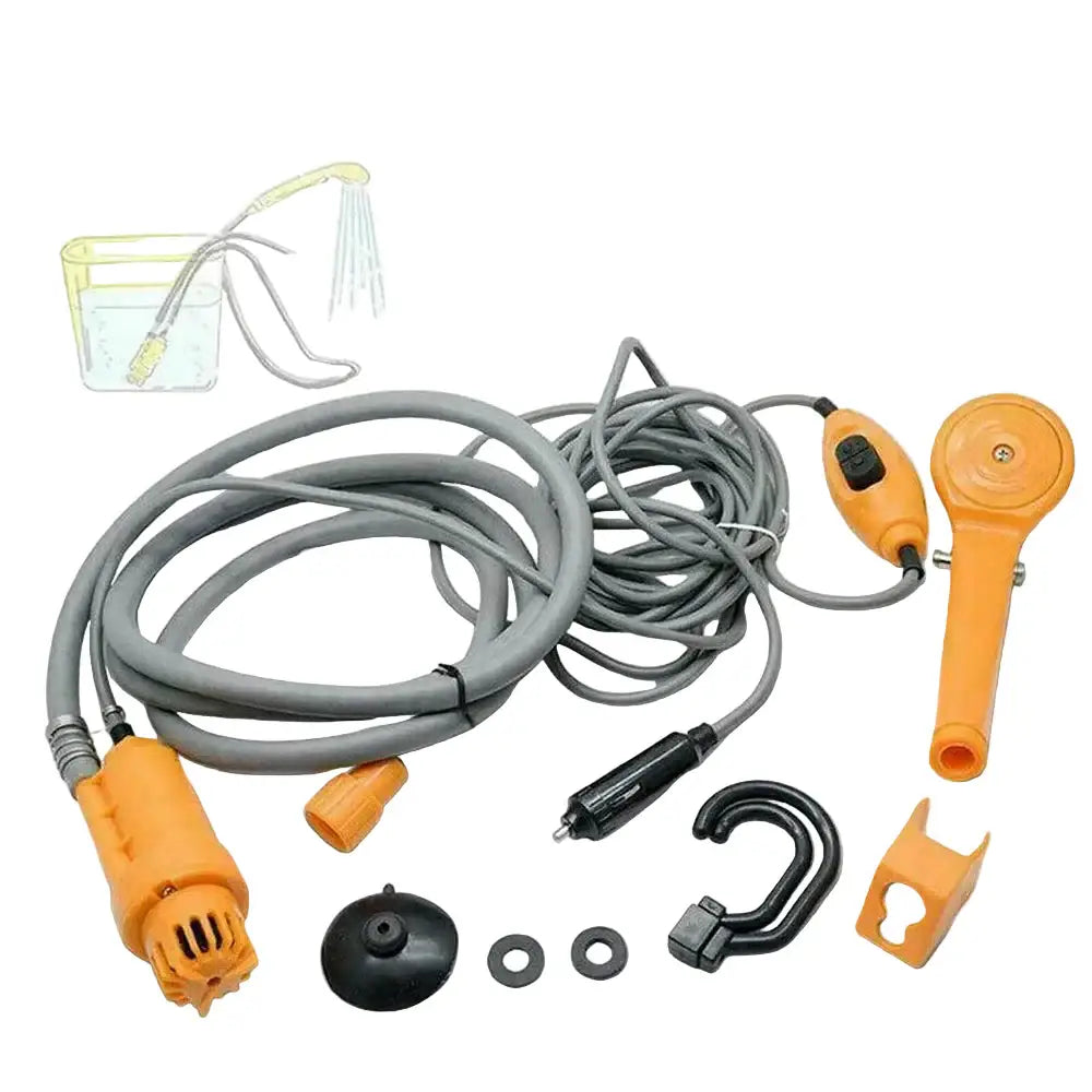 12V Portable Camping Shower Pump (3 colours available) - SS