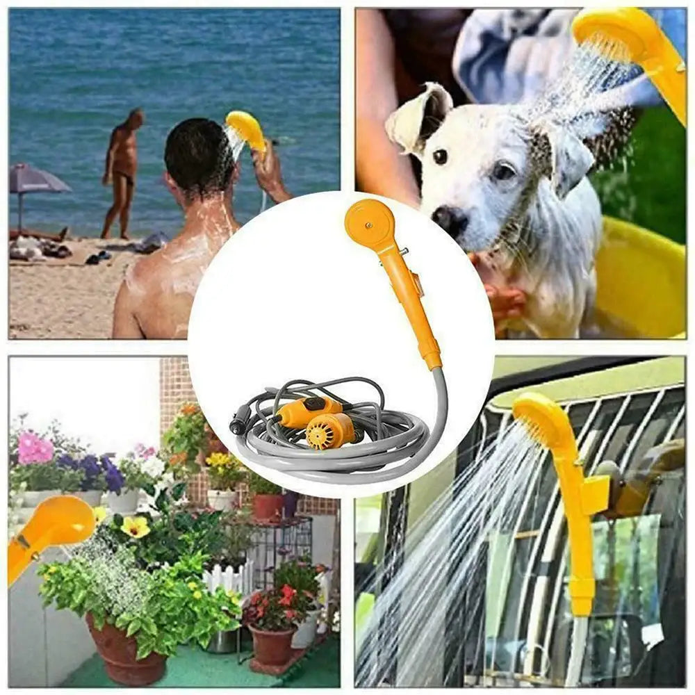 12V Portable Camping Shower Pump (3 colours available) - SS
