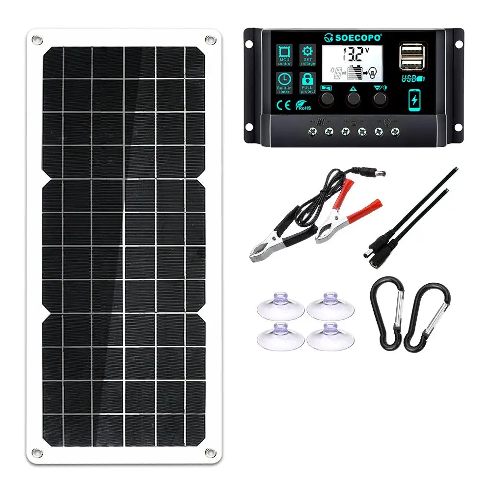 150W Solar Panel Kit with LCD Controller - SS
