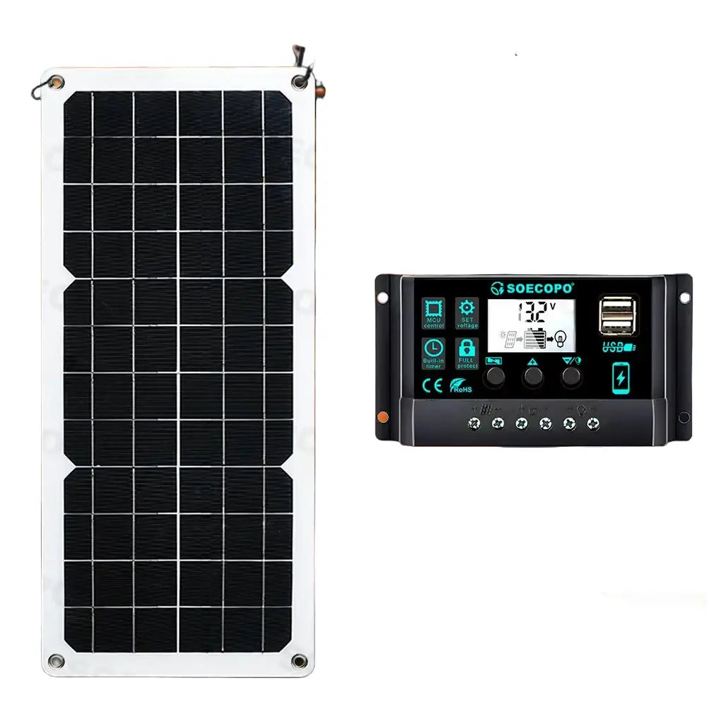 150W Solar Panel Kit with LCD Controller - SS