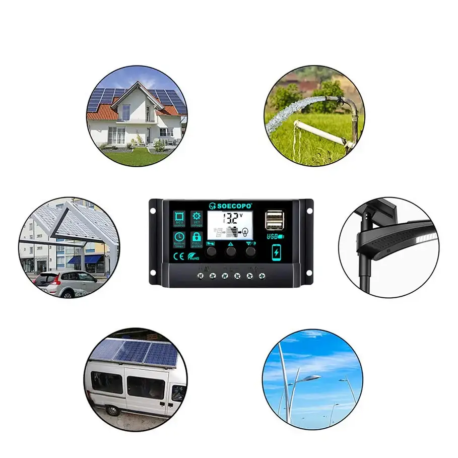 150W Solar Panel Kit with LCD Controller - SS