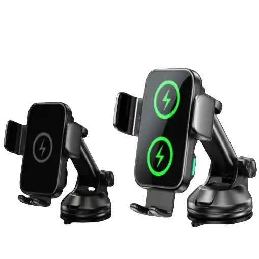 15W Wireless Car Charger Phone Holder - Black - 9eight5