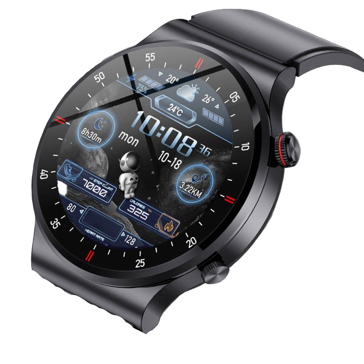 LIGE Sports Watch with Step Counter, Alarm, Wireless Calls, Weather Forecast (8 types available)