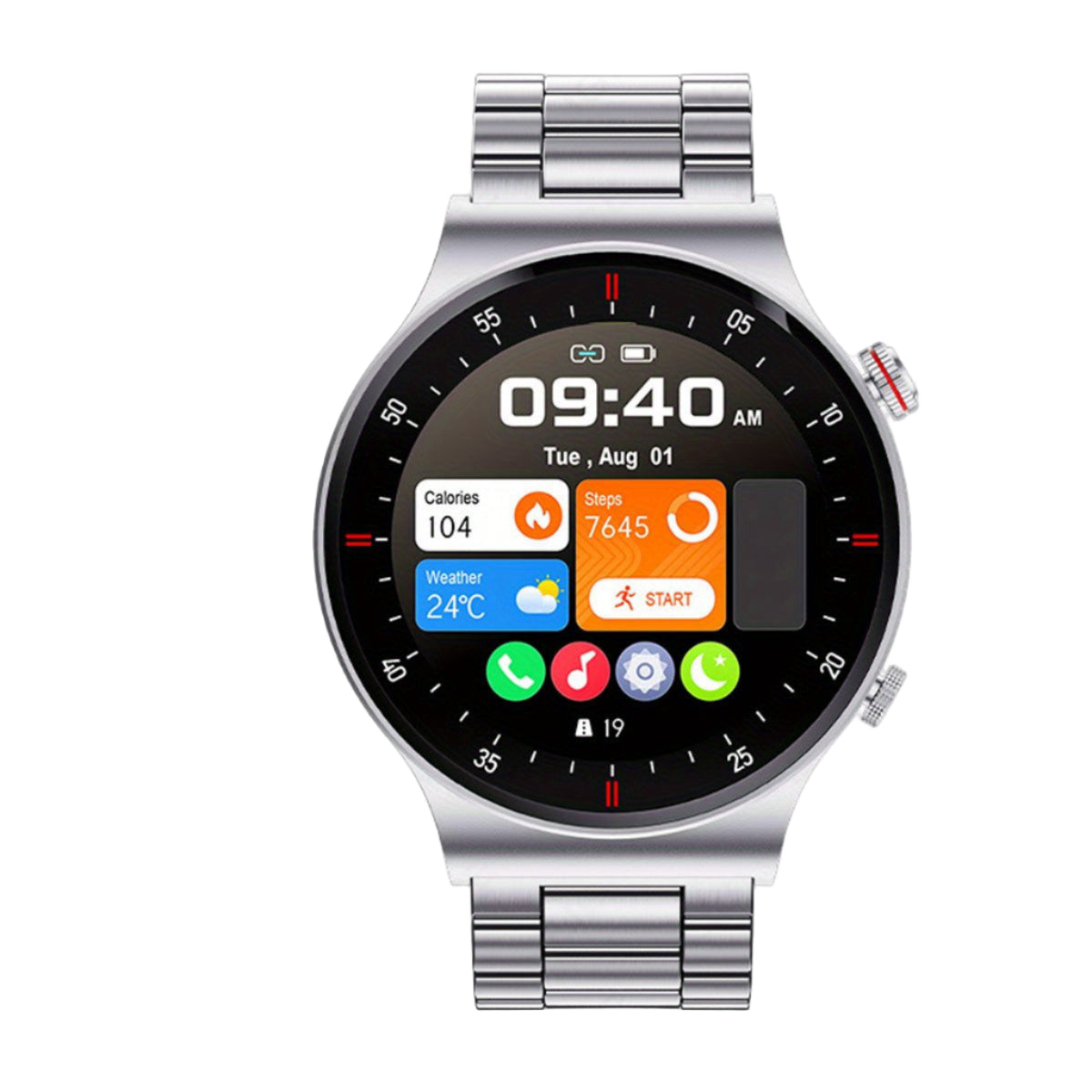 LIGE Sports Watch with Step Counter, Alarm, Wireless Calls, Weather Forecast (8 types available)