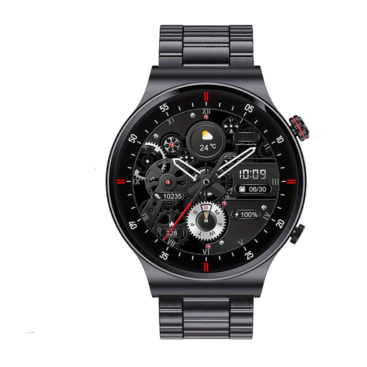 LIGE Sports Watch with Step Counter, Alarm, Wireless Calls, Weather Forecast (8 types available)