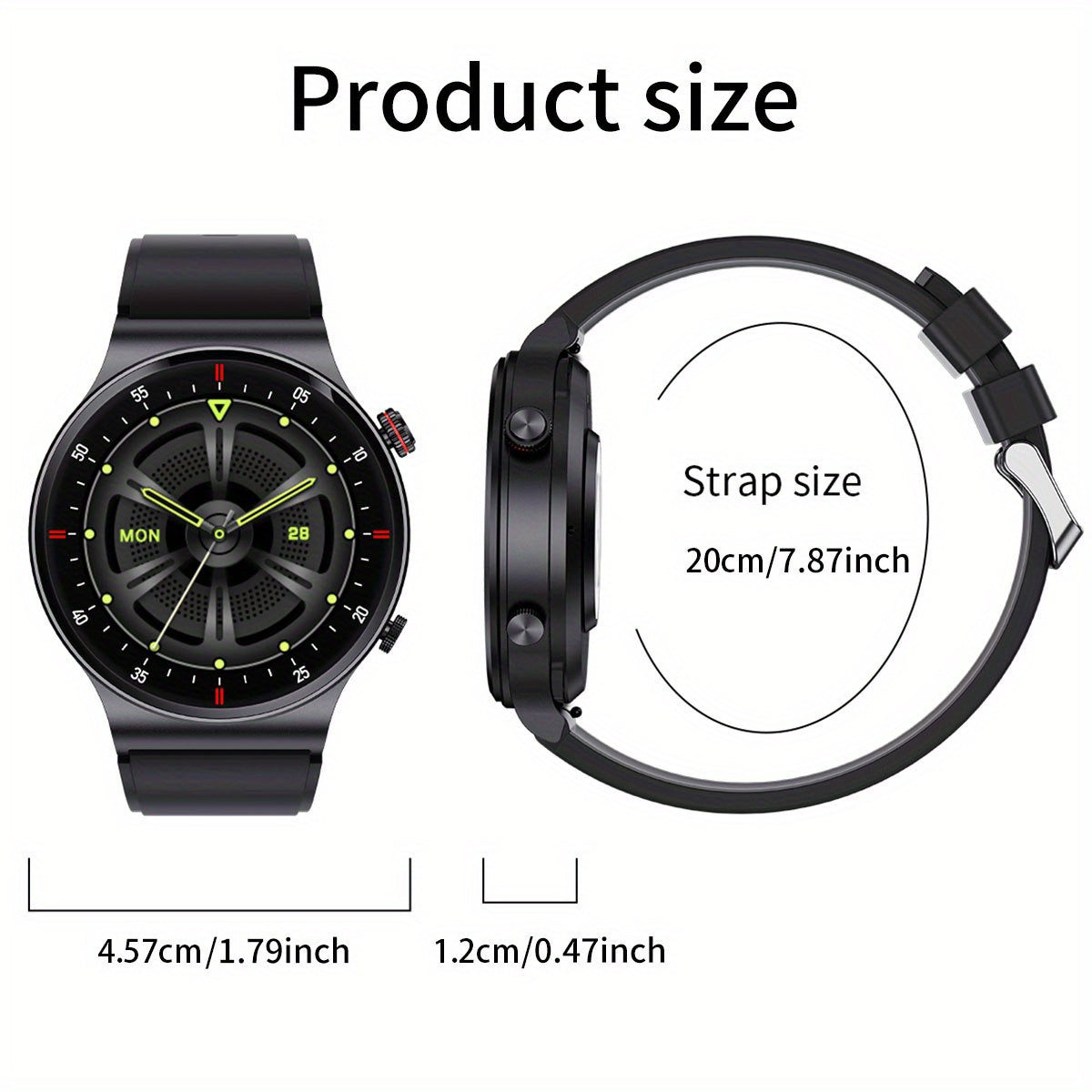 LIGE Sports Watch with Step Counter, Alarm, Wireless Calls, Weather Forecast (8 types available)
