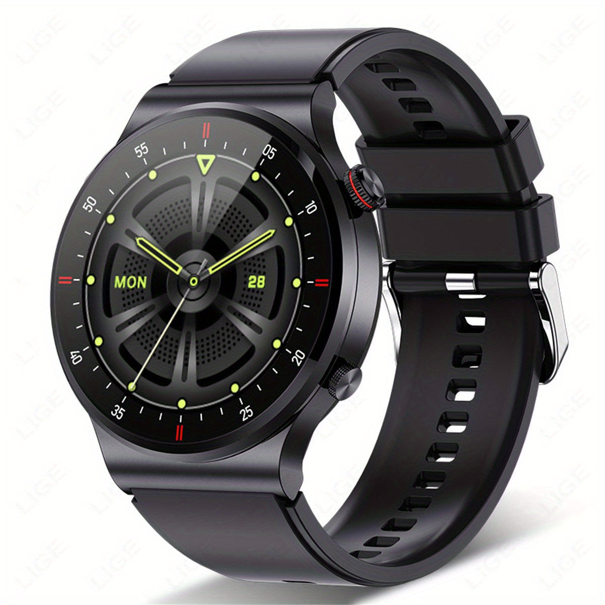 LIGE Sports Watch with Step Counter, Alarm, Wireless Calls, Weather Forecast (8 types available)