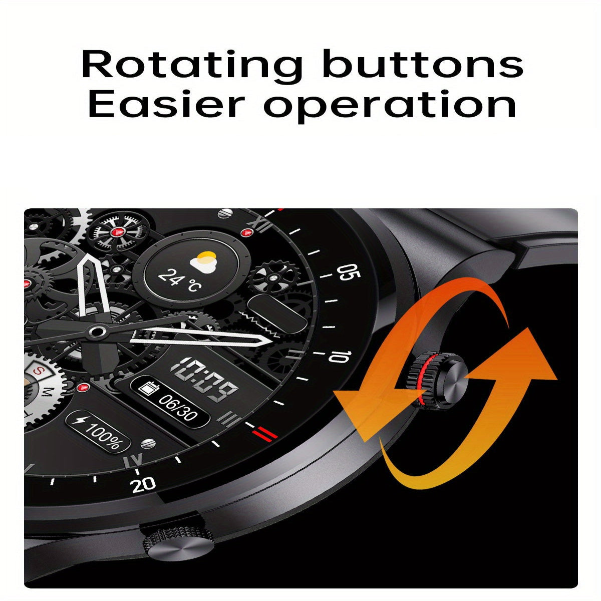 LIGE Sports Watch with Step Counter, Alarm, Wireless Calls, Weather Forecast (8 types available)