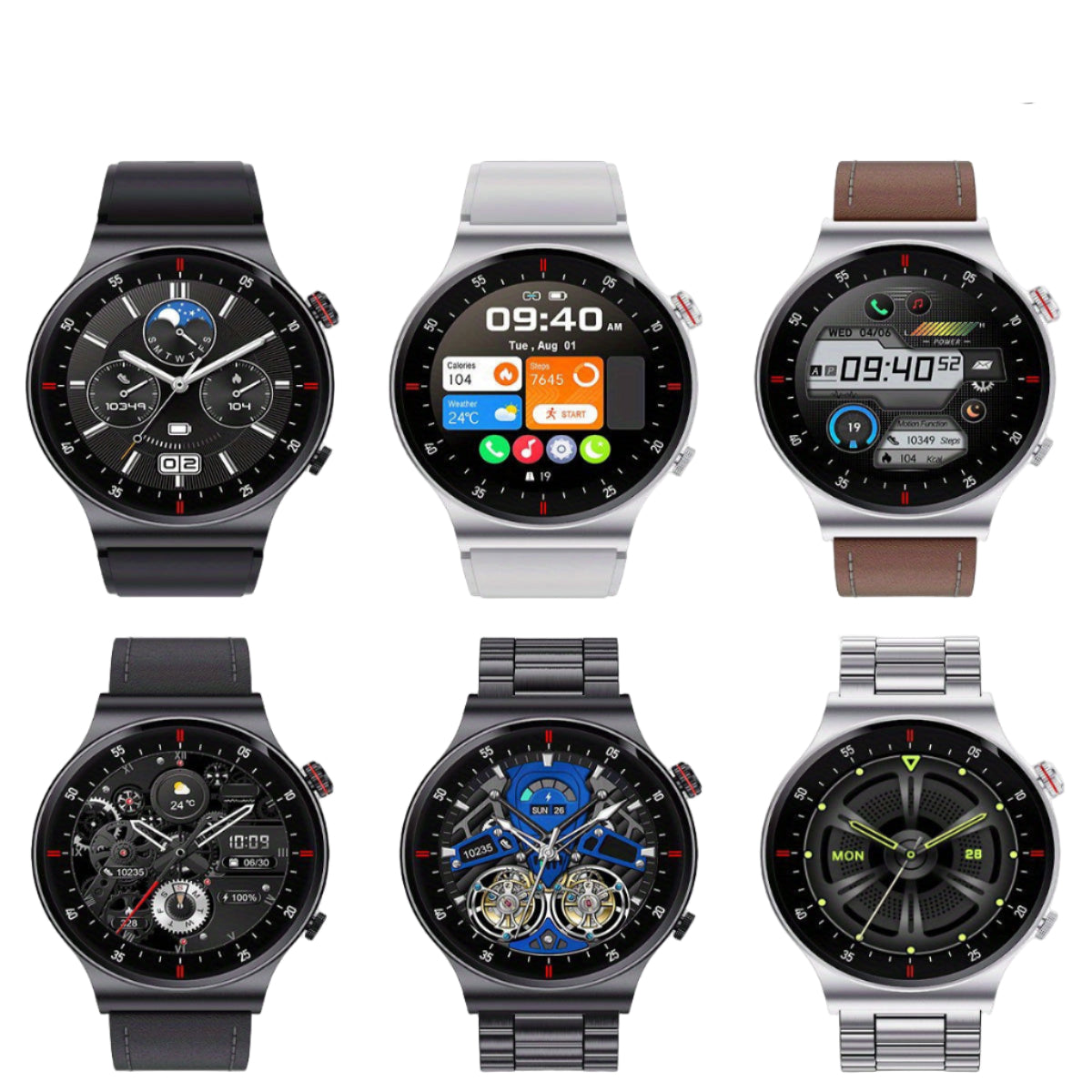 LIGE Sports Watch with Step Counter, Alarm, Wireless Calls, Weather Forecast (8 types available)