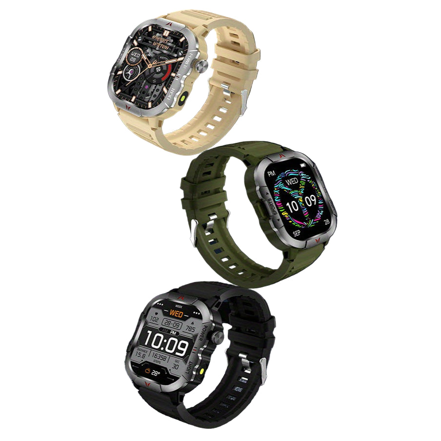 LIGE Men's Smartwatch – 2.01" Large Screen with Flashlight, Weather Alerts