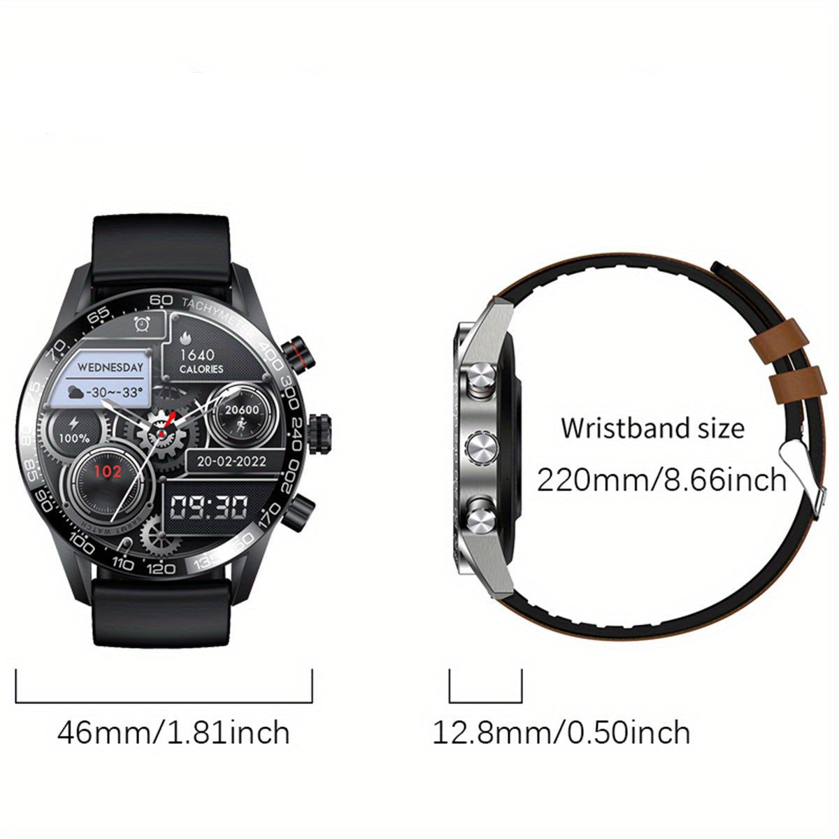 LIGE Smart Watch – Full Touch Screen with Wireless Calls (4 different types available)