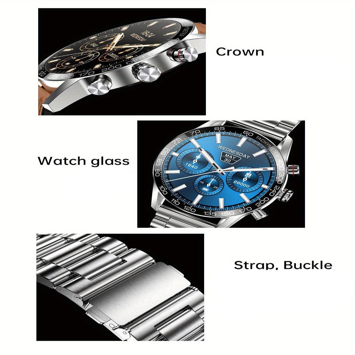 LIGE Smart Watch – Full Touch Screen with Wireless Calls (4 different types available)