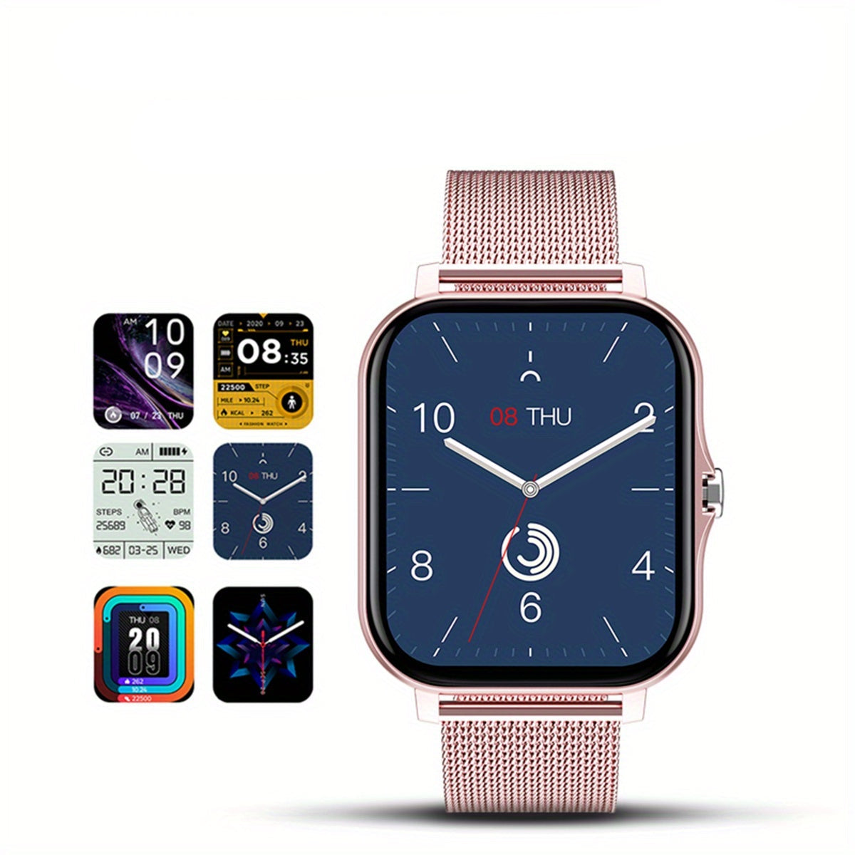 LIGE Smart Watch – Make/Answer Calls, Custom Wallpaper, Music Control (4 colours available)