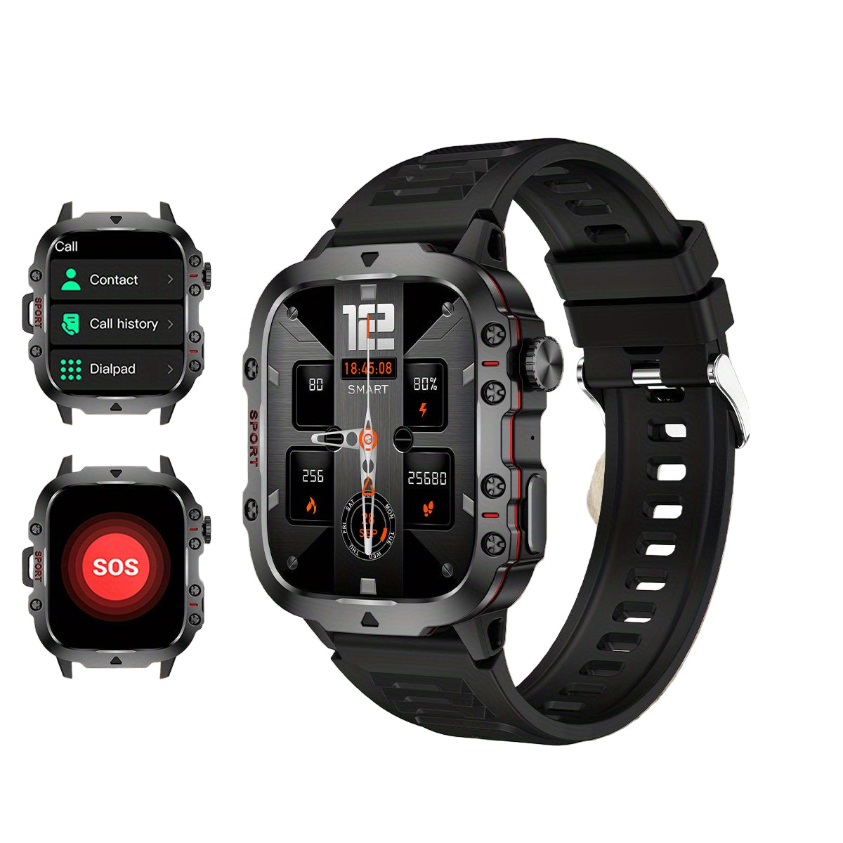 LIGE Casual Smart Watch – Voice Assistant (2 colours available)