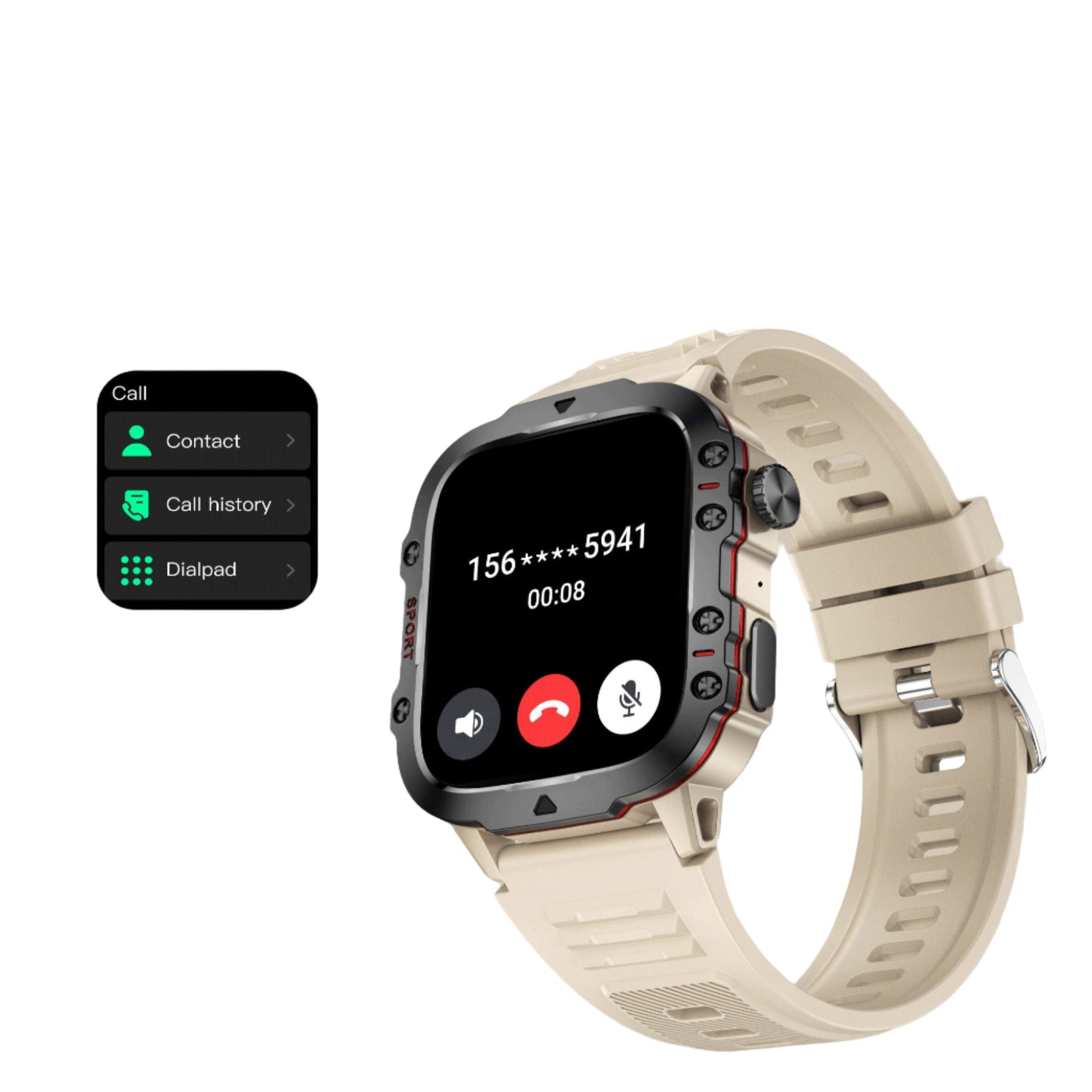 LIGE Casual Smart Watch – Voice Assistant (2 colours available)