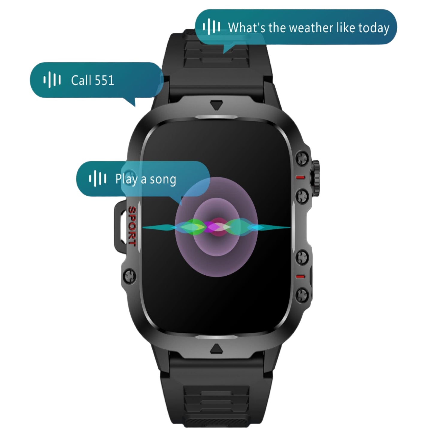 LIGE Casual Smart Watch – Voice Assistant (2 colours available)