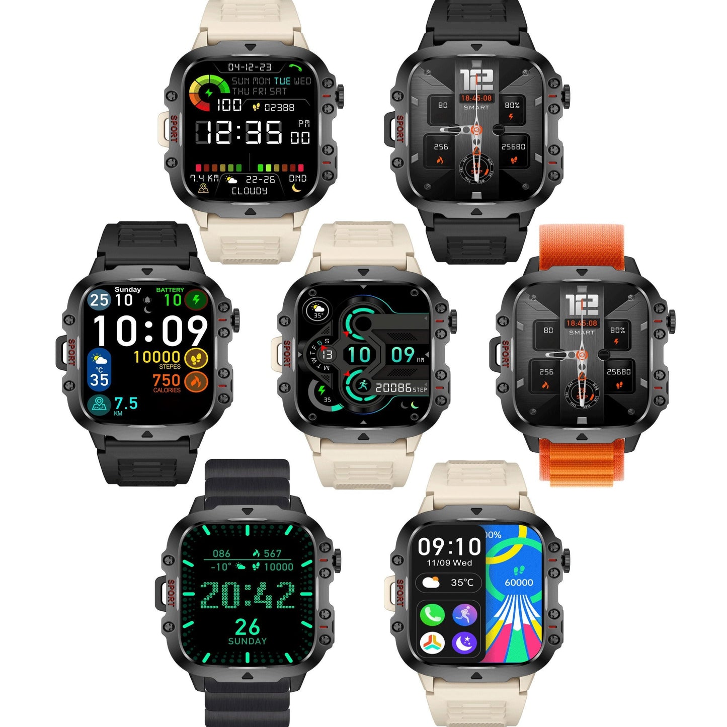 LIGE Casual Smart Watch – Voice Assistant (2 colours available)