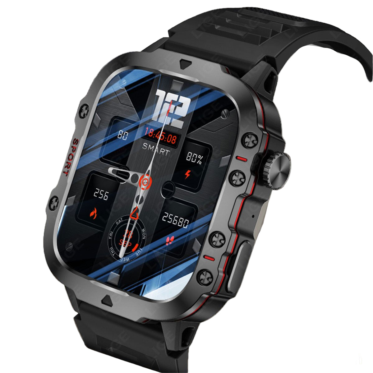 LIGE Casual Smart Watch – Voice Assistant (2 colours available)