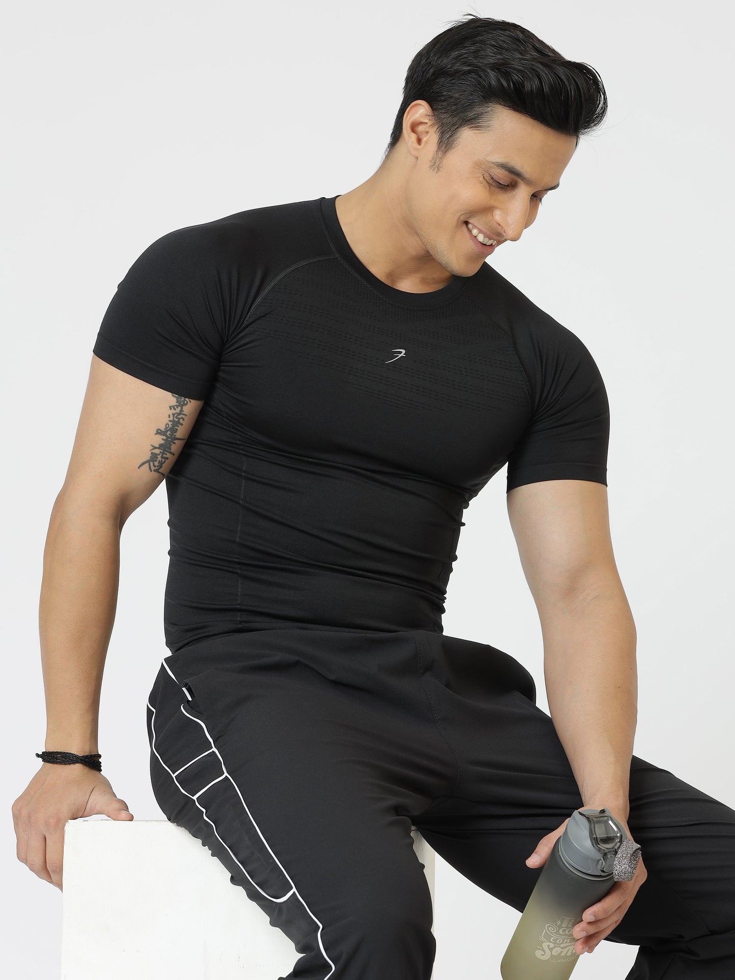 Power Seamless T-shirt Black