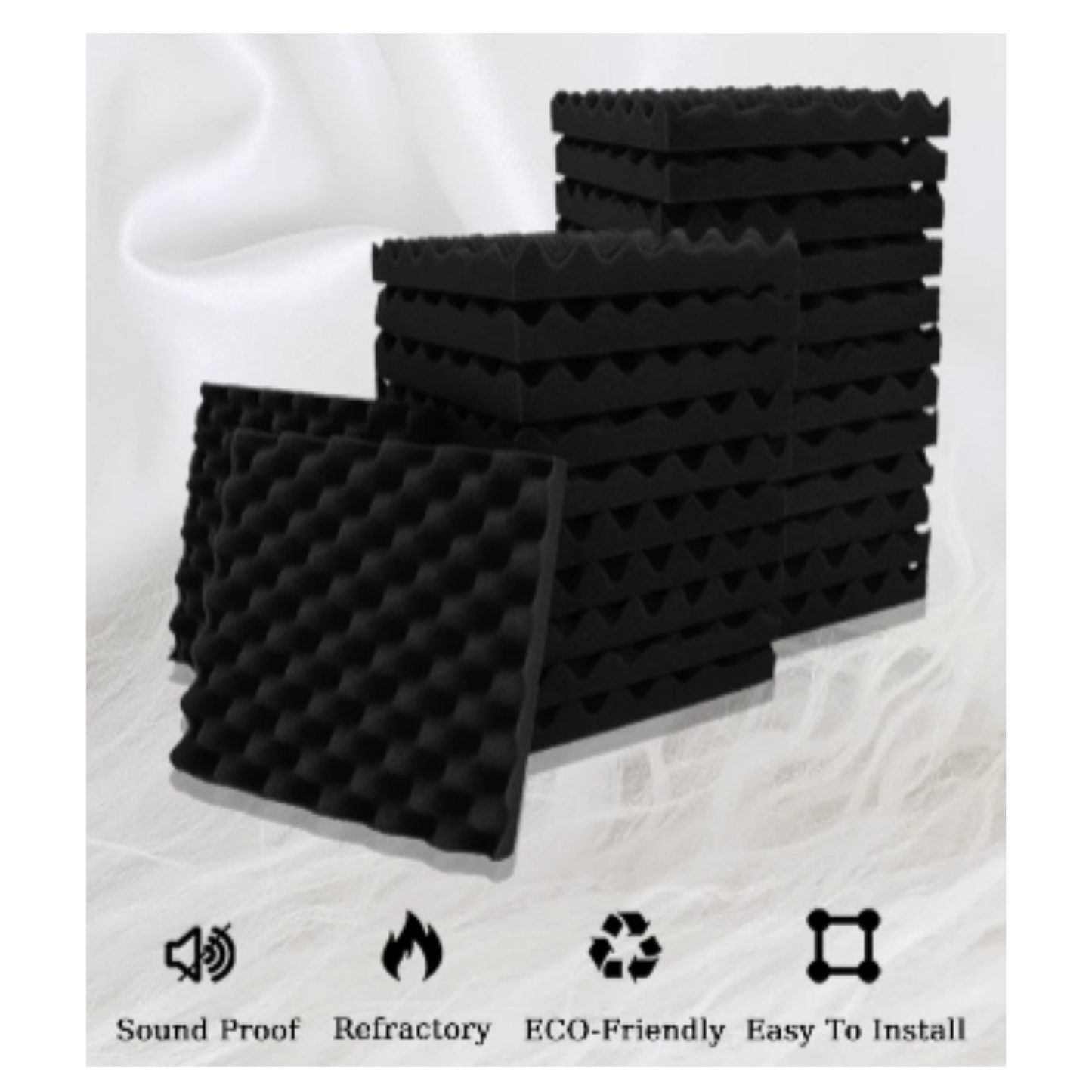 Self-Adhesive Soundproofing Tiles (different sizes & colours available)