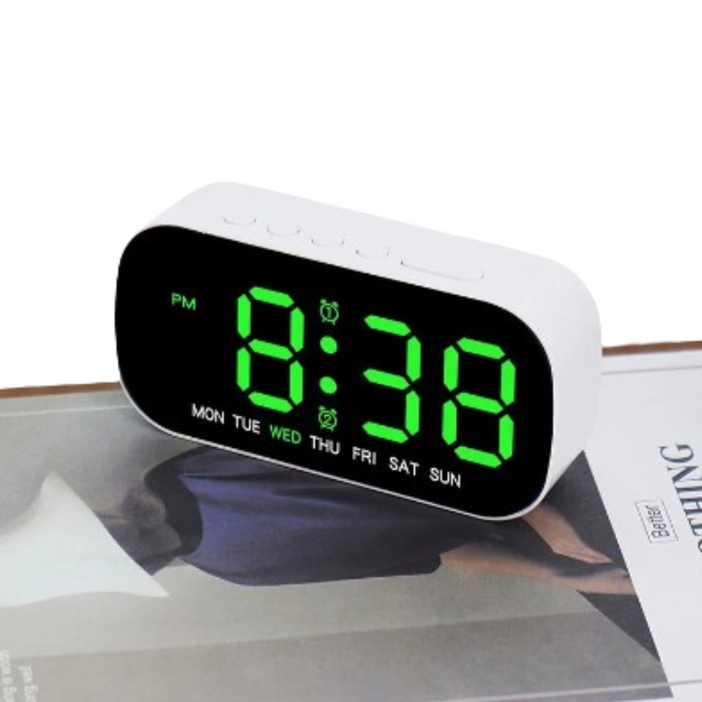 Digital Alarm Clock – USB Powered LED (different colours available)