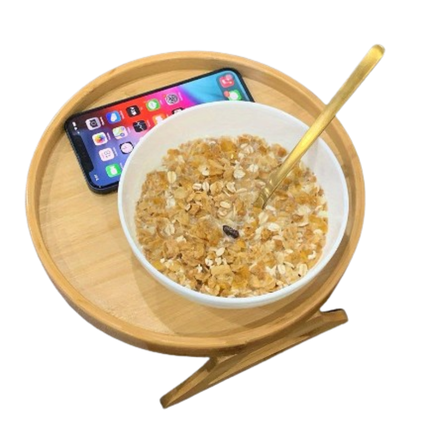 Sofa Armrest Clip-on Tray Table