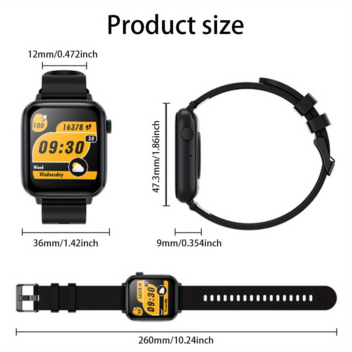 LIGE Smart Watch – HD TFT Screen, Wireless Calls, 128+ Sports Modes