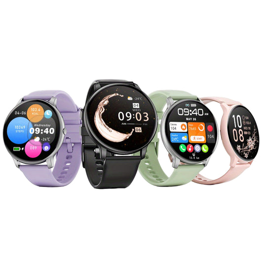LIGE Smartwatch – Multi-Colour Silicone Strap (11 colours available)