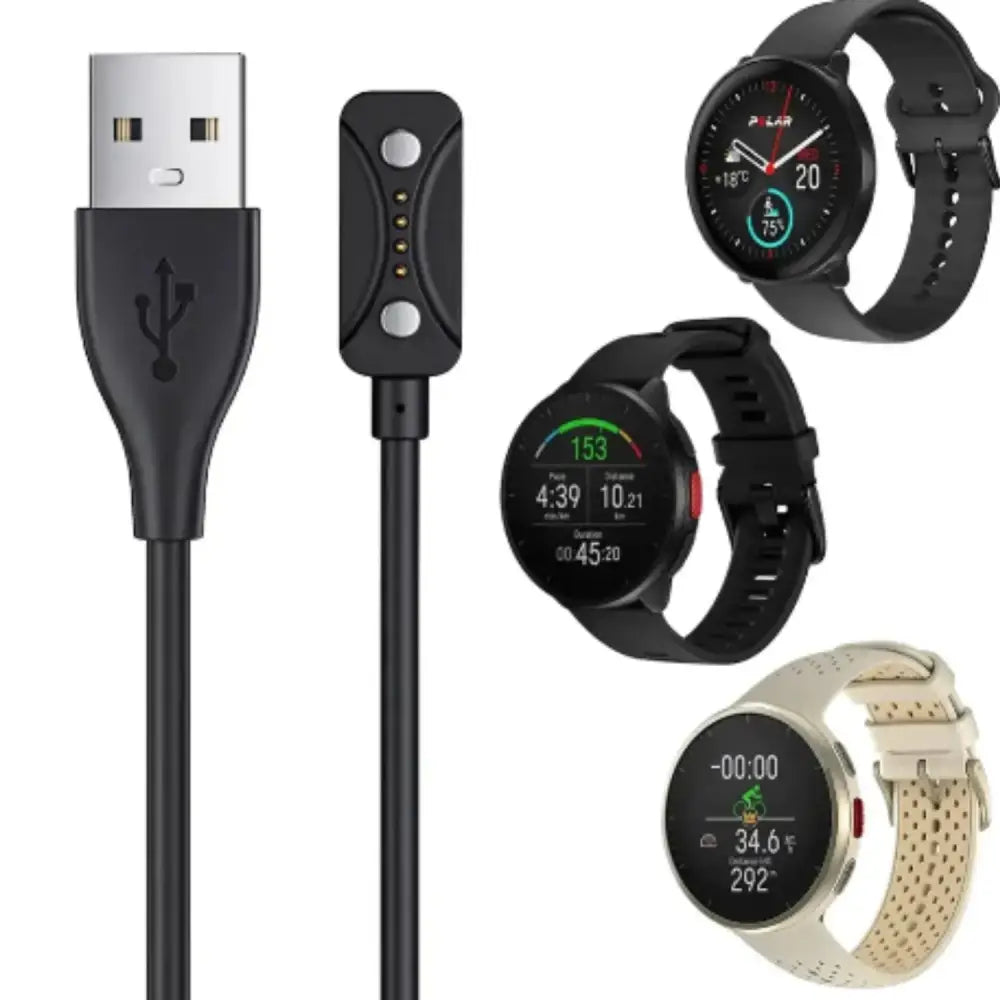1m Magnetic USB Charger for Polar Pacer Pro/Ignite 3 - CHINA