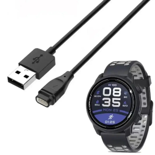 1m USB Charger Cable for COROS Pace2 & Apex Pro - Black