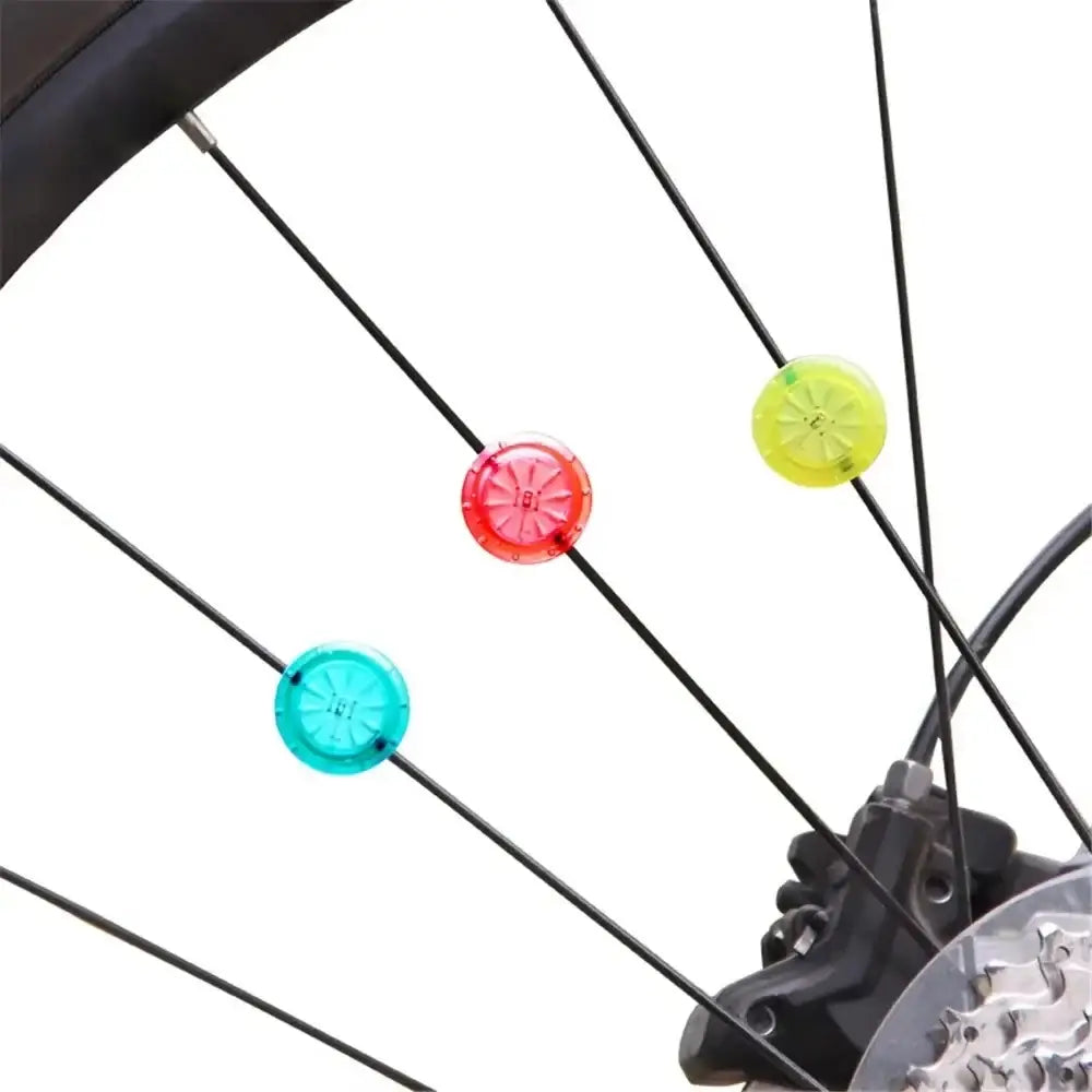 1pc Bicycle Spoke Light Waterproof Shining Bike LED Wheel Tire Flicker Decorative Lamp Safety Warning Cycling Gear