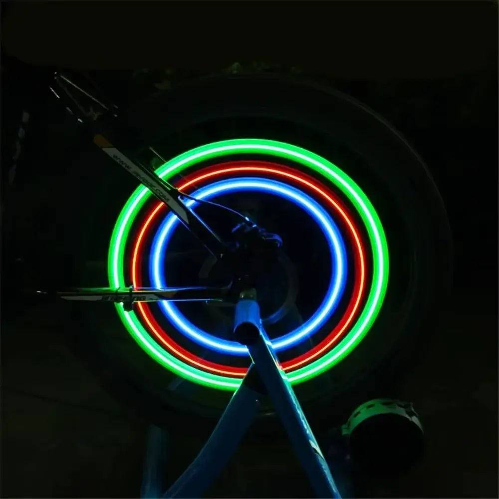 1pc Bicycle Spoke Light Waterproof Shining Bike LED Wheel Tire Flicker Decorative Lamp Safety Warning Cycling Gear