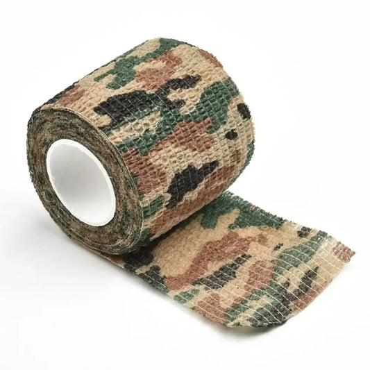 1pc Camouflage Invisible Tape Camo Form Reusable Self Cling Camo Hunting Rifle Fabric Tape Wrap Outdoor Camping