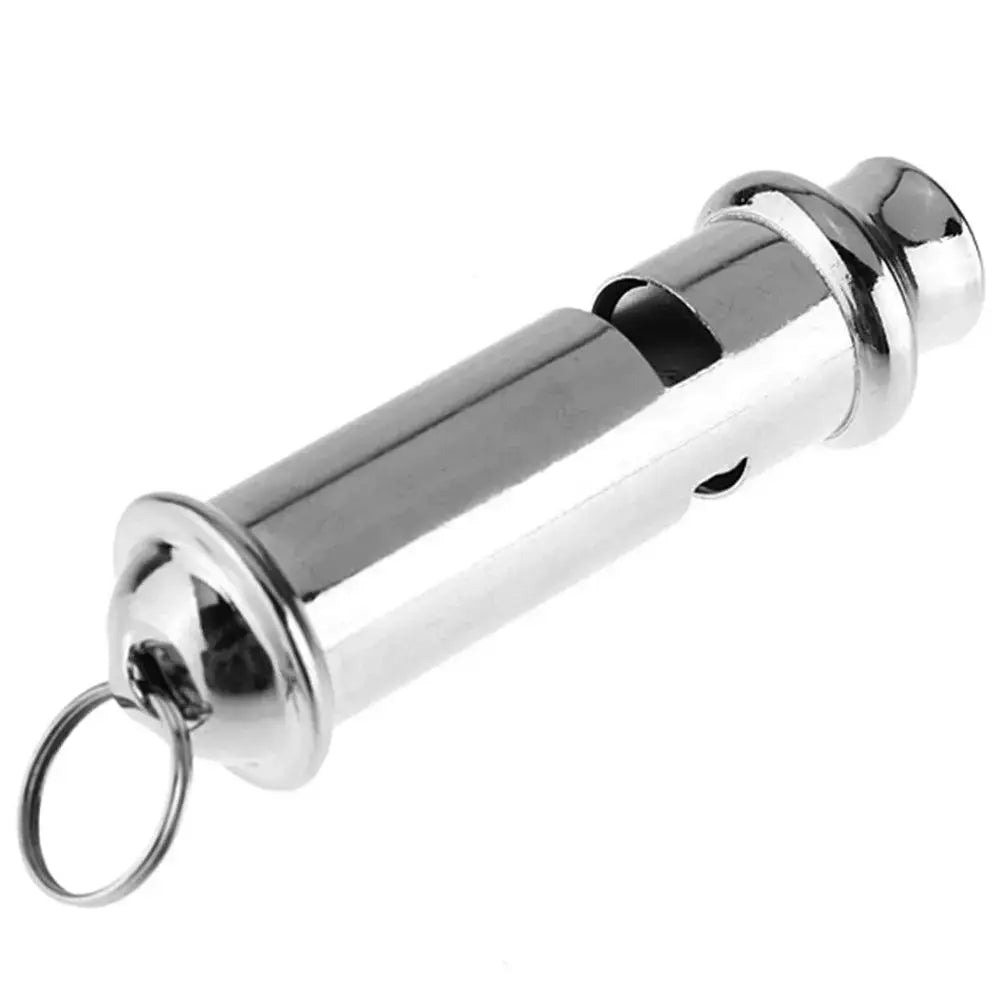 1PC Silver Metal Whistle with Lanyard Training Stainless Steel Emergency Survival Whistle Warning Security for Traffic