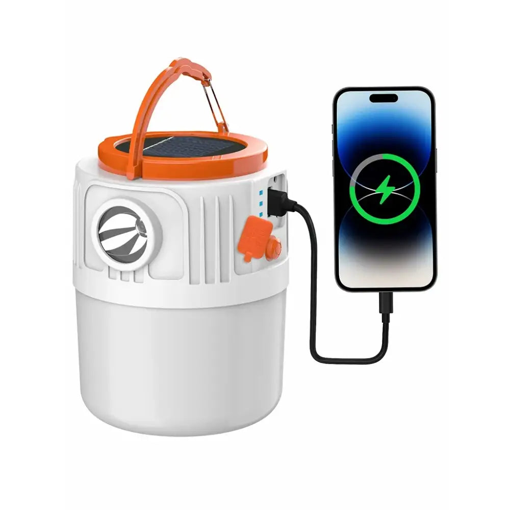 1pc Solar Led Camping Light,Solar Powered Rechargeable Camping Lanterns Outdoor Lighting Lamp With Mobile Phone