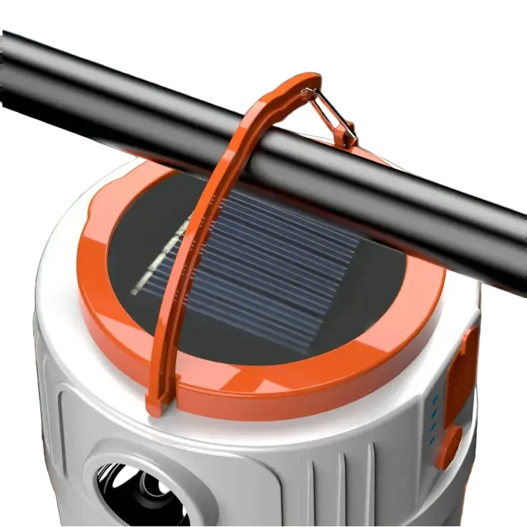 1pc Solar Led Camping Light,Solar Powered Rechargeable Camping Lanterns Outdoor Lighting Lamp With Mobile Phone Charging