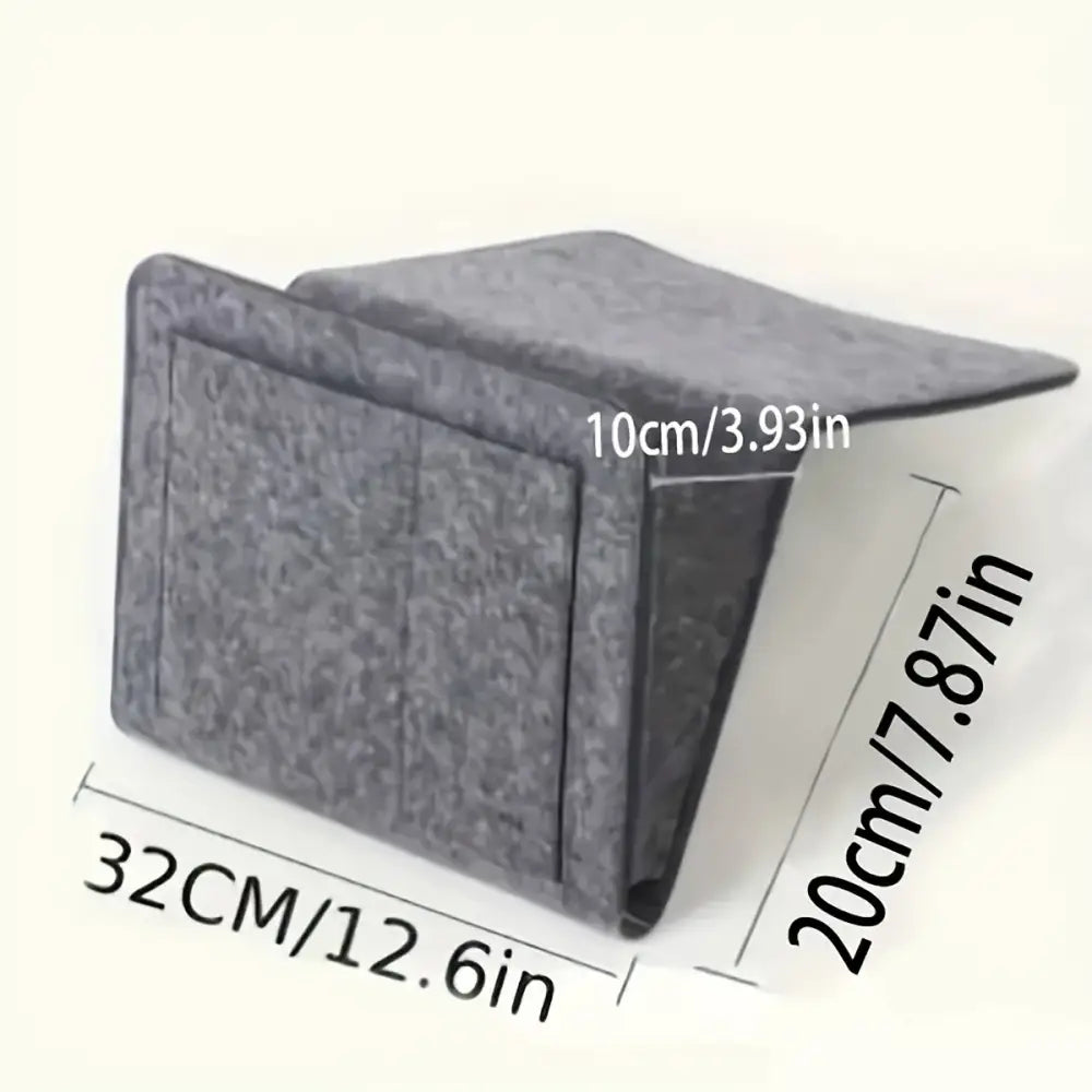 1PCS Felt Bedside Storage Organizer Anti-slip Bedside Bag Bed Sofa Side Hanging Couch Storage Remote Control Bed Holder
