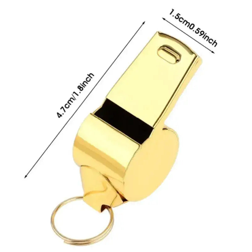 1Pcs Professional Loud Metal Whistle With Rope Sport Whistle Wear Resistant Stainless Steel Whistles Referee Accessories