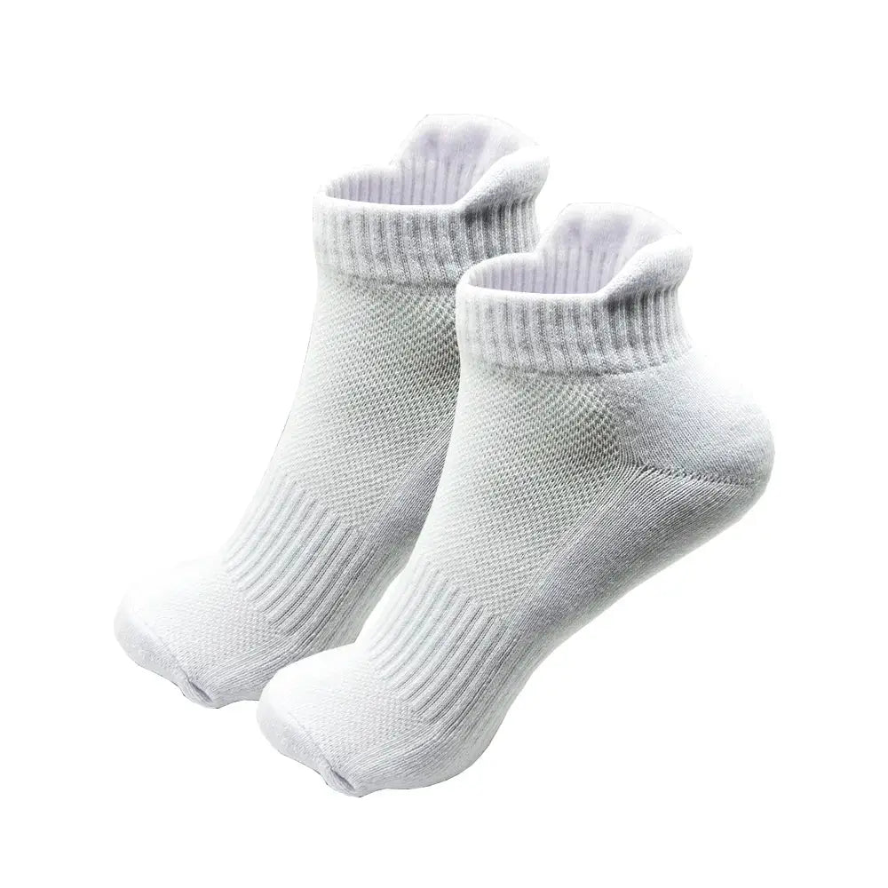 2/4 Pairs Cushioned Cotton Ankle Socks – Men & Women Low-Cut Athletic Sports Socks - 2Pairs cs001-3 / S (EU32-34) - SS