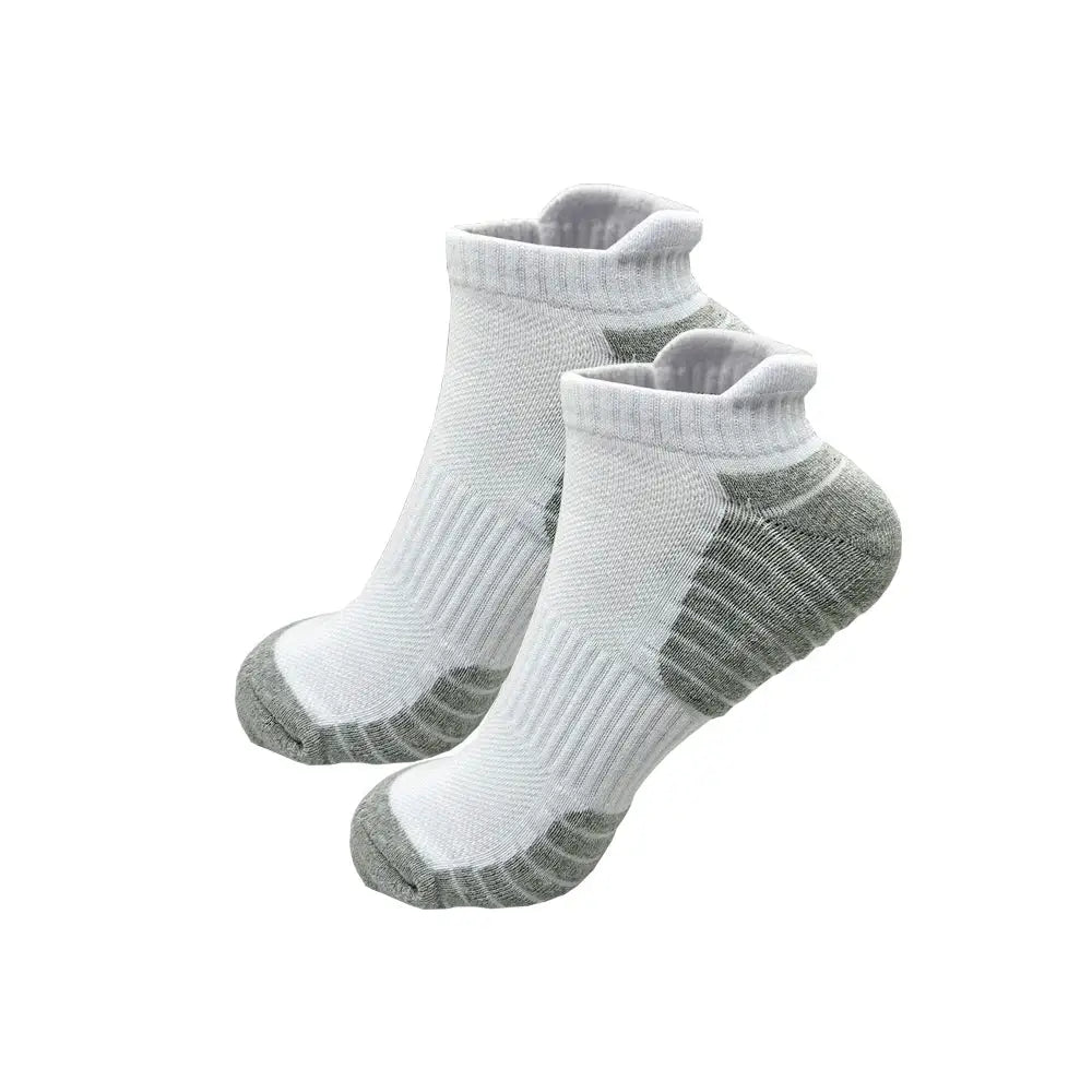 2/4 Pairs Cushioned Cotton Ankle Socks – Men & Women Low-Cut Athletic Sports Socks - 2 Pairs cs001-1 / S (EU32-34) - SS