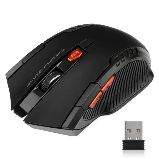 2.4G Wireless Gaming Mouse – 1600DPI - Black / Mouse - 9eight5