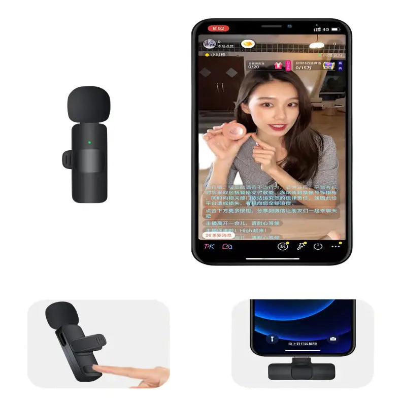 2.4G Wireless Lavalier Mic for iPhone & Android (4 different types available) - 9eight5